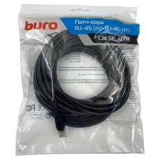 Патч-корд Buro 1645950 (RJ-45 (m), RJ-45 (m), алюминий омедненный, 10м, 4пары, UTP)