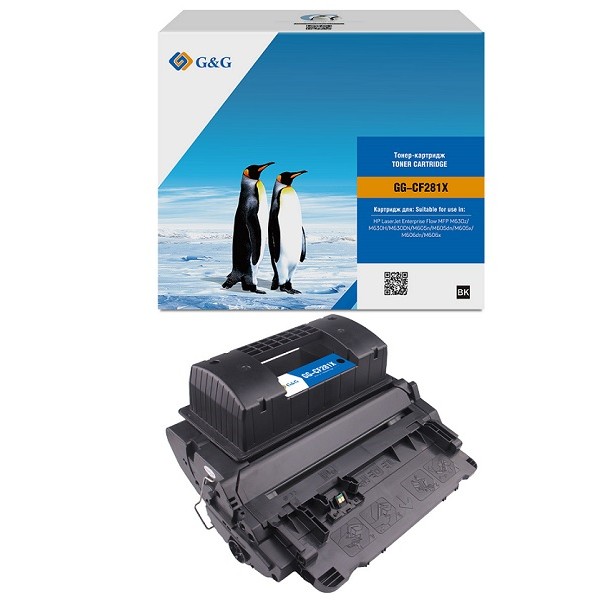 Тонер-картридж G&G GG-CF281X (черный; 25000стр; LJ Ent M630, M605dn, M606dn, M605x)