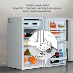 Холодильник Hyundai CO1003 (A+, 1-камерный, объем 104:94л, серебристый)
