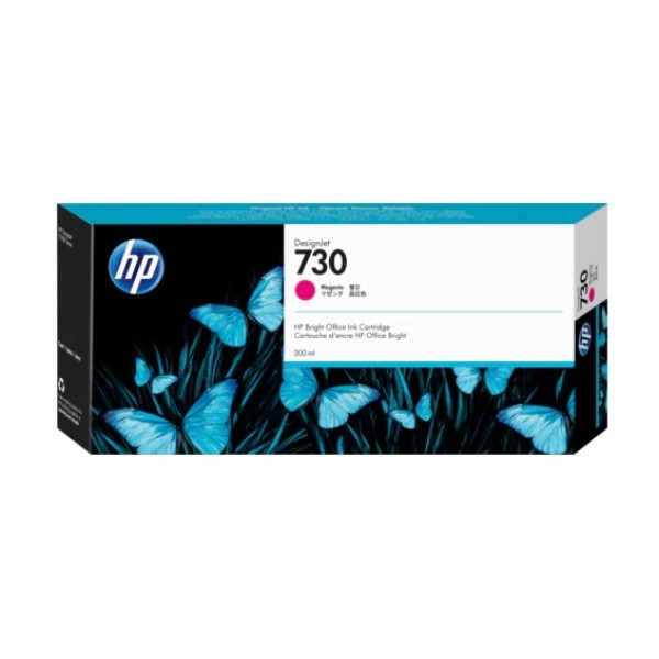 Чернильный картридж HP 730 (пурпурный; 300стр; 300мл; DJ T1700)