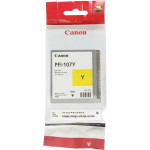 Чернильный картридж Canon PFI-107Y (желтый; 130стр; 130мл; iP F680, 685, 780, 785)