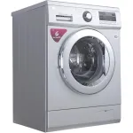 Стиральная машина LG F-1296TD4(фронтальная полноразмерная, класс стирки/отжима/э.потребления: A/B/A , макс: 8кг, 1200 об/мин, инвертер, защита: частичная (корпус), 60x85x55см, серебристый)