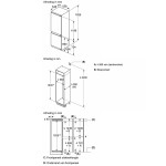 Холодильник полностью встраиваемый Bosch KIN96SFD0 (D, 558x1935x548см)