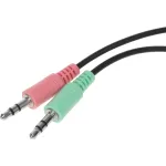 Гарнитура Oklick HS-M137V (оголовье, с проводом, 1.8м, полноразмерные, 2 x mini jack 3.5 mm, 260г)