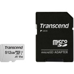 Карта памяти microSDXC 512Гб Transcend (Class 10, 100Мб/с, UHS-I U3, адаптер на SD)