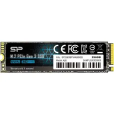 Жесткий диск SSD 256Гб Silicon Power A60 (2280, 2200/1600 Мб/с, 190000 IOPS, PCI-E, для ноутбука и настольного компьютера) [SP256GBP34A60M28]