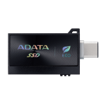 Внешний жесткий диск SSD 512Гб ADATA (600/600 Мб/с, USB 2.0 Type-A; USB 3.2 Gen 2 Type-C; USB Type-C, внешний)
