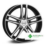 Dezent TZ dark R18/8J PCD 5x112 ET 43 ЦО 66,6 черный с полированной лицевой поверхностью