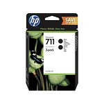 Картридж HP 711 P2V31A (черный; 160стр; 80мл; DJ T120\125\130\520\525\530; двойная упаковка)