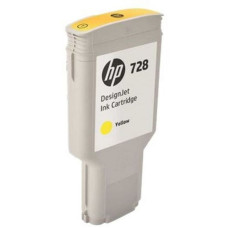 Чернильный картридж HP 728 (желтый; 300стр; 300мл; DJ T730, T830)