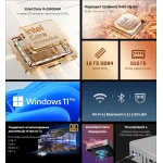 ПК Chuwi AuBox (Core i9 13900HK 2600МГц, DDR4 16Гб, SSD 512Гб M.2 2280, Intel Iris Xe, Windows 11 Pro)