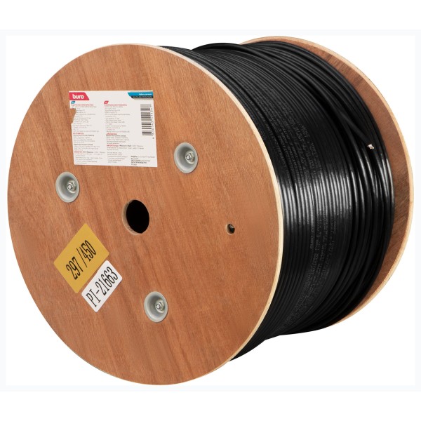 Кабель сетевой Buro BU-CCA-050-FTP-OUTDOOR (алюминий омедненный, 0.5мм, 305м, 4пары, FTP)