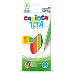 Карандаши Carioca 42793 (пластик, шестигранный, 12 цветов, коробка европодвес)