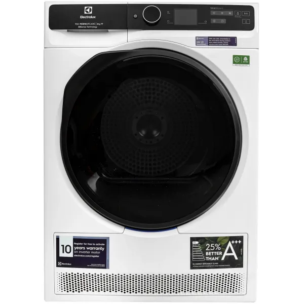 Сушильная машина Electrolux EW9D787KCE (Heat Pump (тепловой насос), макс.загрузка 8 кг, 17 программ, уровень шума 60 дБ)