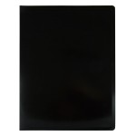 Папка Бюрократ Black&White BWBPV40BLCK (A4, пластик, толщина пластика 0,8мм, черный)