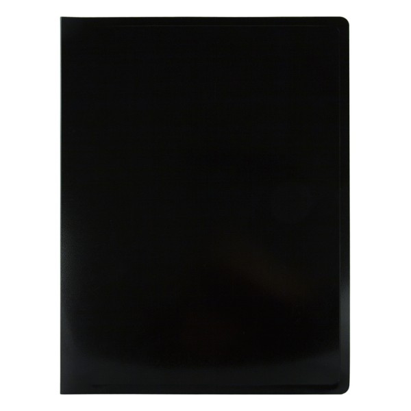 Папка Бюрократ Black&White BWBPV40BLCK (A4, пластик, толщина пластика 0,8мм, черный)