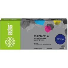 Чернила Cactus CS-EPT6731-6 (многоцветный; 100мл; Epson L800, L810, L850, L1800) [CS-EPT6731-6]
