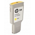 Картридж HP 728 (желтый; 300стр; 300мл; DJ T730, T830)