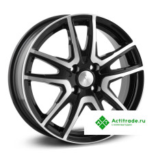 Скад Сидней R16/6J PCD 5x114,3 ET 43 ЦО 67,1 черный с полированной лицевой поверхностью [3150105]
