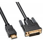 Кабель Buro (HDMI (m), DVI-D (m), 5м)