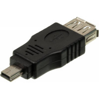 Переходник USB2.0 Ningbo (mini USB B (m), USB A(f)) [841872]