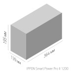 ИБП Ippon Smart Power Pro II 1200 (интерактивный, 1200ВА, 720Вт, 4xIEC 320 C13 (компьютерный))