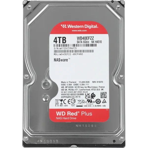 Жесткий диск HDD Western Digital Red Plus (3.5