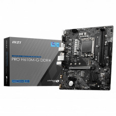 Материнская плата MSI PRO H610M-G DDR4 (LGA1700, Intel H610, 2xDDR4 DIMM, microATX) [PRO H610M-G DDR4]