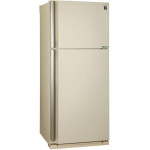 Холодильник Sharp SJXE59PMBE (No Frost, A++, 2-камерный, объем 578:430/148л, инверторный компрессор, 80x185x73,5см, бежевый)