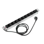 Блок распределения питания ЦМО R-16-9S-I-440-1.8 (16А, горизонтальное, 9xSchuko, базовые, Schuko, 1,8м)