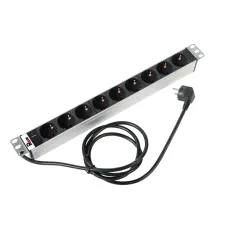 Блок распределения питания ЦМО R-16-9S-I-440-1.8 (16А, горизонтальное, 9xSchuko, базовые, Schuko, 1,8м)