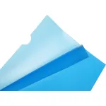 Папка-уголок Бюрократ -E310/1BLU (A4, пластик, толщина пластика 0,18мм, синий)