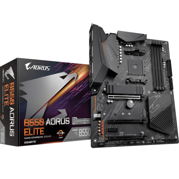 Материнская плата Gigabyte B550 AORUS ELITE (AM4, AMD B550, 4xDDR4 DIMM, RAID SATA: 0,1,10,5)