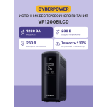 ИБП CyberPower VP1200EILCD (Line-Interactive, 1200ВА, 720Вт, 4xIEC 320 C13 (компьютерный))