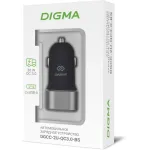 Зарядное устройство DIGMA DGCC-2U-QC3.0-BS (3А)