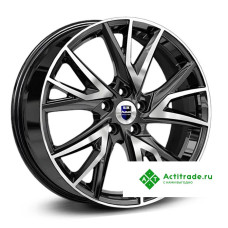 КиК Кайлас R18/6.5J PCD 5x114,3 ET 37 ЦО 66,6 черный с полированной лицевой поверхностью