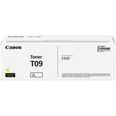 Тонер Canon T09 Yellow (желтый; 5900стр; туба; i-Sensys C1127iF, C1127i, C1127P)