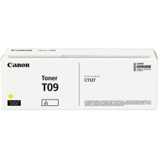 Тонер Canon T09 Yellow (желтый; 5900стр; туба; i-Sensys C1127iF, C1127i, C1127P) [3017C006]