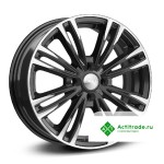 Скад Ламар R16/6.5J PCD 4x98 ET 35 ЦО 58,5 черный с полированной лицевой поверхностью
