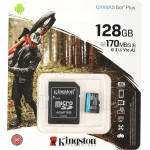 Карта памяти microSDXC 128Гб Kingston (Class 10, 170Мб/с, UHS-I U3, адаптер на SD)