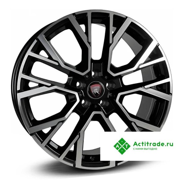 Yamato Masanorii R21/9.5J PCD 5x112 ET 31 ЦО 66,6 черный с полированной лицевой поверхностью