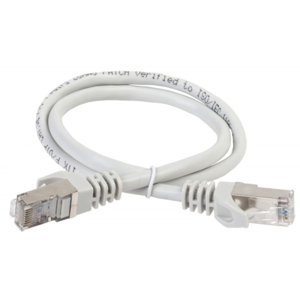 IEK PC01-C5EF-5M (RJ45(m), RJ45(m), внутренний, 5м, 4пары, F/UTP, серый)