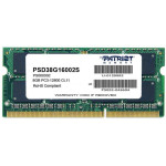 Память SO-DIMM DDR3 8Гб 1600МГц Patriot Memory (12800Мб/с, CL11, 204-pin, 1.5 В)
