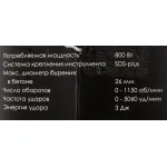 Перфоратор ИНТЕРСКОЛ П-26/800ЭР