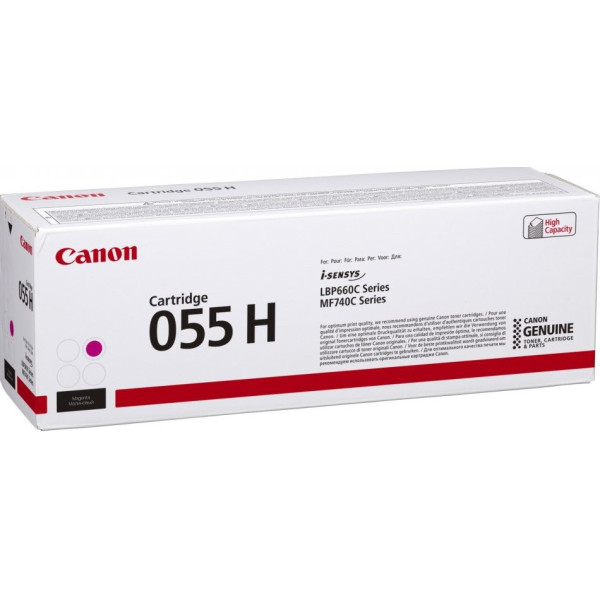 Картридж Canon 055 H M (пурпурный; 5900стр; LBP663Cdw, LBP664Cx, MF746Cx, MF742Cdw, MF744Cdw)