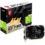 Видеокарта GeForce GT 730 1006МГц 4Гб MSI OC (PCI-E, GDDR3, 64бит, 1xDVI, 1xHDMI)