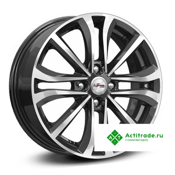 IFree Панган R16/6J PCD 4x100 ET 45 ЦО 54,1 черный с полированной лицевой поверхностью