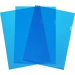 Папка-уголок Бюрократ -E310/1BLU (A4, пластик, толщина пластика 0,18мм, синий)