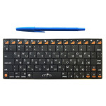 Клавиатура Oklick 840S Wireless Keyboard Black Bluetooth (Bluetooth, классическая мембранная, 80кл)