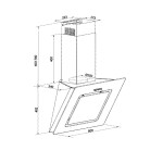 Вытяжка Weissgauff Sigma 60 PB BL
